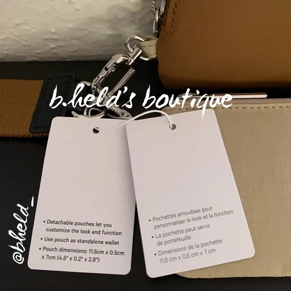 lululemon Dual Pouch Wristlet in Trench/Burnt Caramel/Black OS Brand New NWT